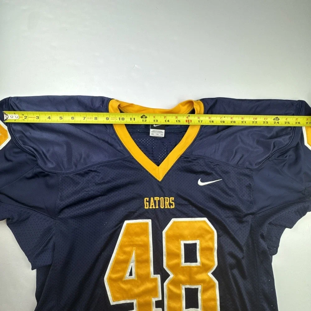 Nike Mens Football‎ Jersey XXL Navy Blue Gators 48 Mesh Athletic Team Training